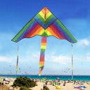 Delicate Rainbow Triangle Kite Outdoor Children Fun Sports Kids Toys Gift 1Pcs