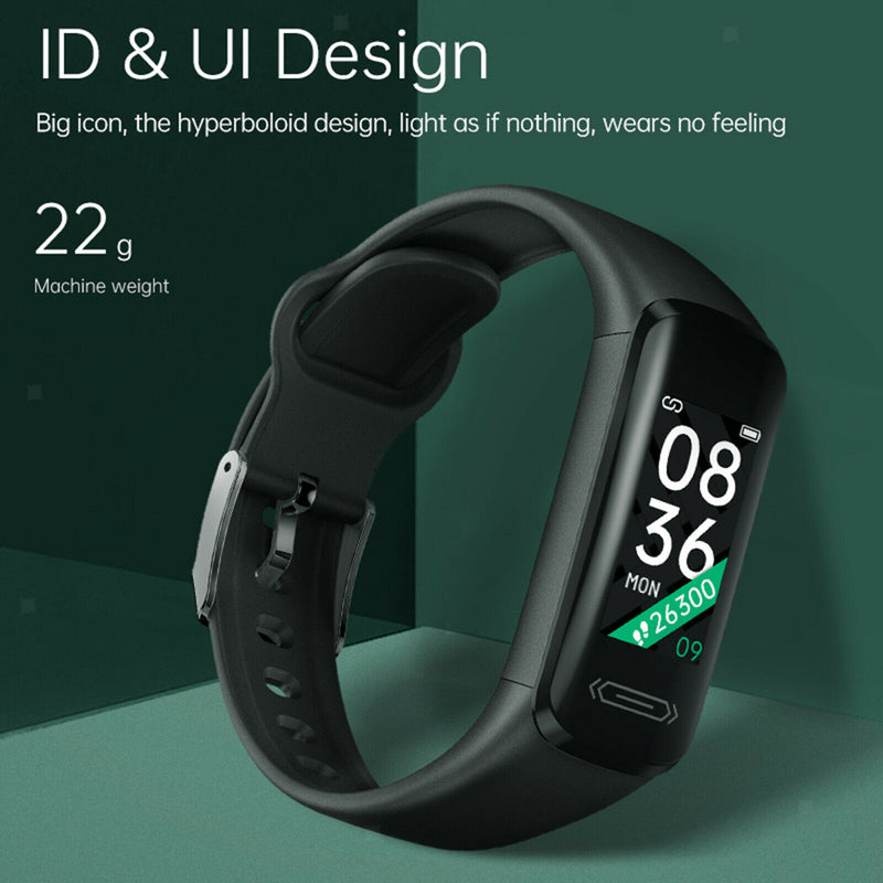 Bluetooth Fitness Tracker Smart Watch Bracelet Sleep Monitor for Women Men