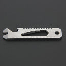 6 in 1 EDC Pocket Survival Tool Camping Screwdriver Bottle Opener Ruler A