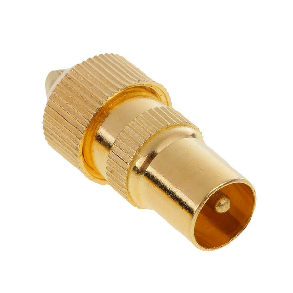 10pcs TV Aerial Male Connectors Coaxial RF Cable Plug Grip End Adapter