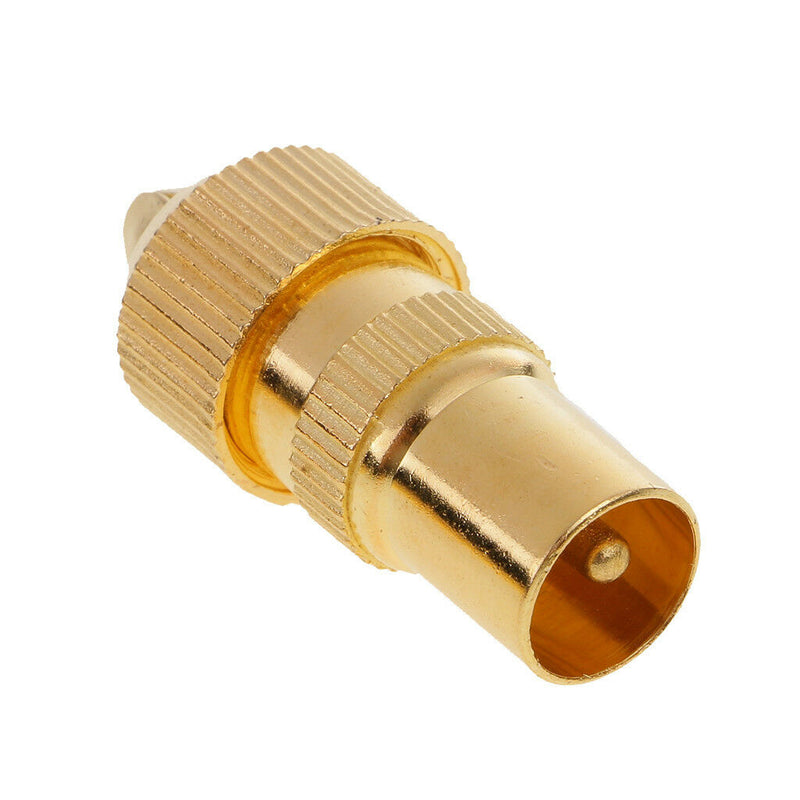 10pcs TV Aerial Male Connectors Coaxial RF Cable Plug Grip End Adapter