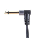 6.35mm Stereo Male to Dual Right Angle 6.35mm Male Y Splitter Cable 59 inch