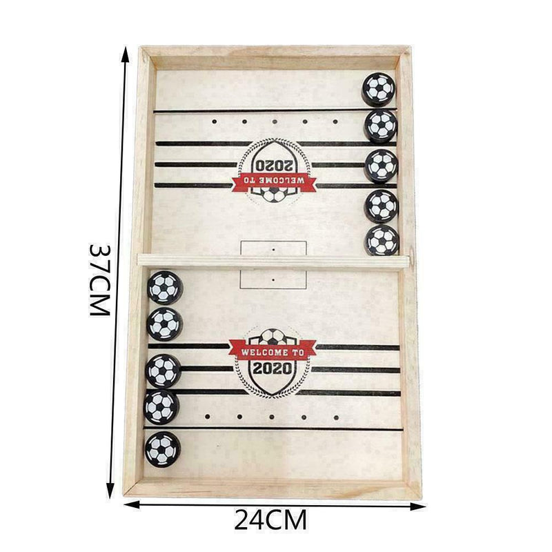 Wooden Football Bouncing Chess Hockey Board Game Set for Children Toys Tool