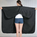 Barber Hairdressing Gown Hair Cutting Cape Waterproof Professional - Black
