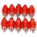 Fantastic 10X Push Nipple Cup Poultry Chicken Bird Quail Drinker Waterer^sP  Ew