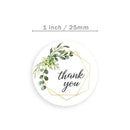 2 Rolls 1" Assorted Floral Thank You Stickers Round Sealing Labels