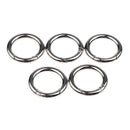 5 lot Key Rings Premium Plated Open Hook Spring Ring Ring Connector 25mm