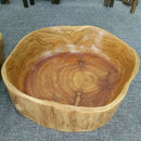 Household Fruit Bowl Wooden Candy Dish Fruit Plate Wood Carving Root Fruit