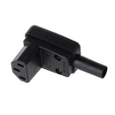 90 Degree Angled IEC 320 C13 Female Plug AC 250V 10A Power Cord Cable Connector