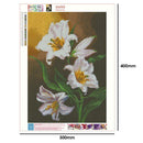 5D DIY Full Drill Diamond Painting Cross Stitch Embroidery Kit (Flower07)