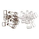 Set of 12 DIY Dungaree Fasteners Clip/Brace Buckles for Suspenders 32/33mm