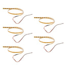 5 x LED Motorcycle Light Strip, Bright Multicolor Flexible Soft Light Strip