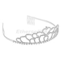 Shiny Bridal Tiara Crystal Heart Rhinestone Crown Wedding Supplies Hair Headband