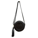 New Fashion women bag tassel Round weave Crossbody Bag Messenger Bag Ladies Y9R5