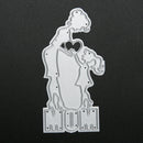 Cutting Die Decor Carbon Steel Heart Mother Craft Embossing A