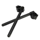 Universal 36mm CNC Clip-ons Handle Grip Handlebar Motorcycle Black