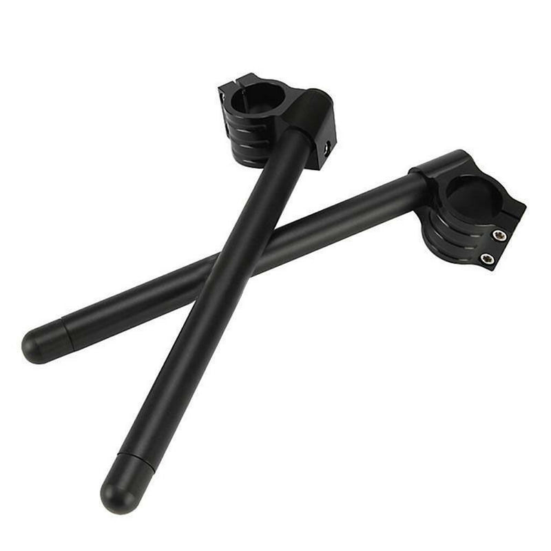 Universal 36mm CNC Clip-ons Handle Grip Handlebar Motorcycle Black