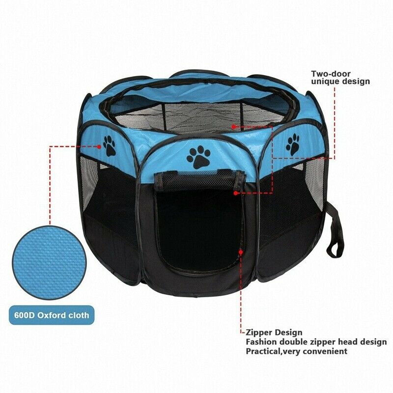 Portable Folding Pet tent Dog House Cage Dog Cat Tent Playpen Puppy Kennel  Y8S1
