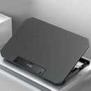 Portable 15.6"-17" Notebook Laptop Cooler Pad 2 Fans 2 USB Ports Black