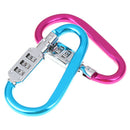 Mini Zinc Alloy Lock Ring Padlock Travel Combination Safety Triple Diy OZ