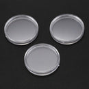 10 pcs Small round transparent plastic coin capsules box 30mm