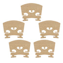 5pcs Violin Fiddle Bridge Maplewood for 4/4 Size Violin Musical Instrument