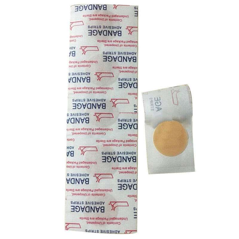 200Pcs Mini Round Disposable Medical Adhesive Bandage Band-aid Woundplast Intrig