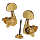 6pcs 3R3L Locking Gear Guitar Tuning Pegs Tuners DIY Making Kits for Folk Guitar