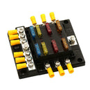 6-Way Car Fuse Box Block Holder with LED Indicator 12V-32V Marine SUV Yacht