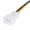 1pcs 4-Pin Molex to 3-Pin fan Power Cable Adapter Connector 12v*2 / 5v*2