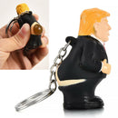 Donald Trump poop keyring president squeeze funny key chain novelty fun Gift HOT