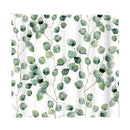 180Cmx180Cm Green Leaf Shower Curtain Watercolor Plant Leaves Floral Bath D I8B2