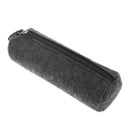 Glasses Bag Dustproof Pencil Pen Holder Container Case(Round Dark Gray) A
