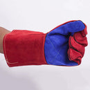 Leather Welding Glove Long Thick Heavy Heat Resistant Gloves For Grill SZL