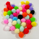 50pcs Soft Lightweight Cat Toys Pompon Balls for Kitten Cats Craft Projects