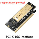 M.2 NVMe SSD Adapter M2 to PCIE 3.0 X16 Card M Key Interface Support PCI_AUA Hn