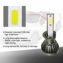1Pair LED Car Headlight Kit H1 COB 36W 6000LM 6000K Cold White Light Bulbs