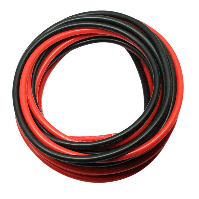 2 Roll 12AWG Super Flexible High Temperature Resistant Silicone Wire Cable