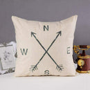 Decorative Throw Pillow Covers Set of 4 Cotton Linen Cushion Covers 18 x 18 M1S2