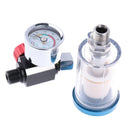 Spray Gun regulator Air Regulator Gauge & In-line Water Trap Air Filter Tool OZ