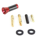 3.5cm Car Roof Antenna Carbon Fiber Screw Metal Stubby Mast Antenna (Red)