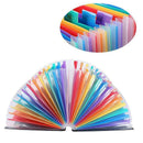 24 Pockets Expanding File Folder Large Space Design A4 Filing Folders Box F J6Q8