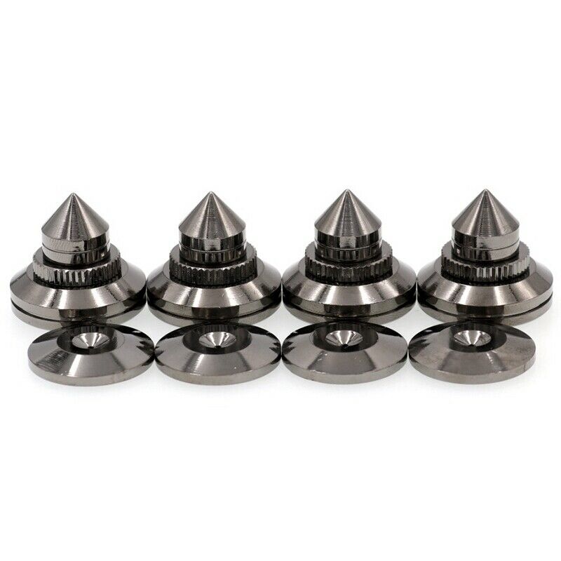 4Sets Speaker Shockproof Foots Spikes Stand Audio Speaker Accessories Diy S S7G1