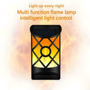 66LED Flame Light Solar Lights Outdoor Wall Lamp Fixture Outdoor Waterproof E9C7