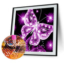 Butterfly Painting 5D Diamond Mosaic Embroidery DIY Cross Stitch(Rose Red)