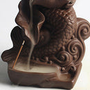 Laying Mermaid Incense Burner Ceramic Stick Cones Holder Smoke Backflow
