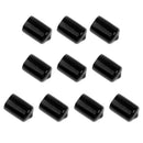10Pcs Pool Billiard Snooker Stick Cue Tip Rubber Protector Saver Sleeve Black