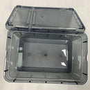 4Pieces Reptile Terrarium Vivarium Tank Box Turtle Nursery Breeding Cage Black
