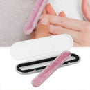 Glass Nail File Crystal Nail Shiner Nano Mini Buffers Block with Portable C