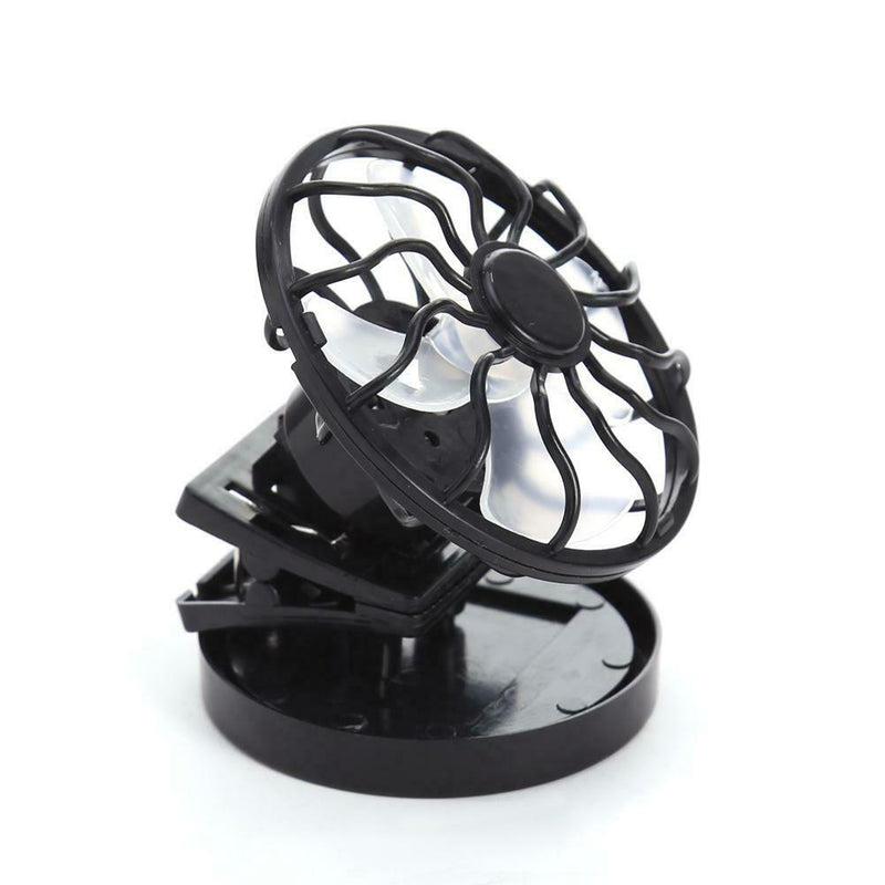 Sun Solar Powered Cooling Fan Clip-On Mini Solar Panel Cell Beach Outdoors
